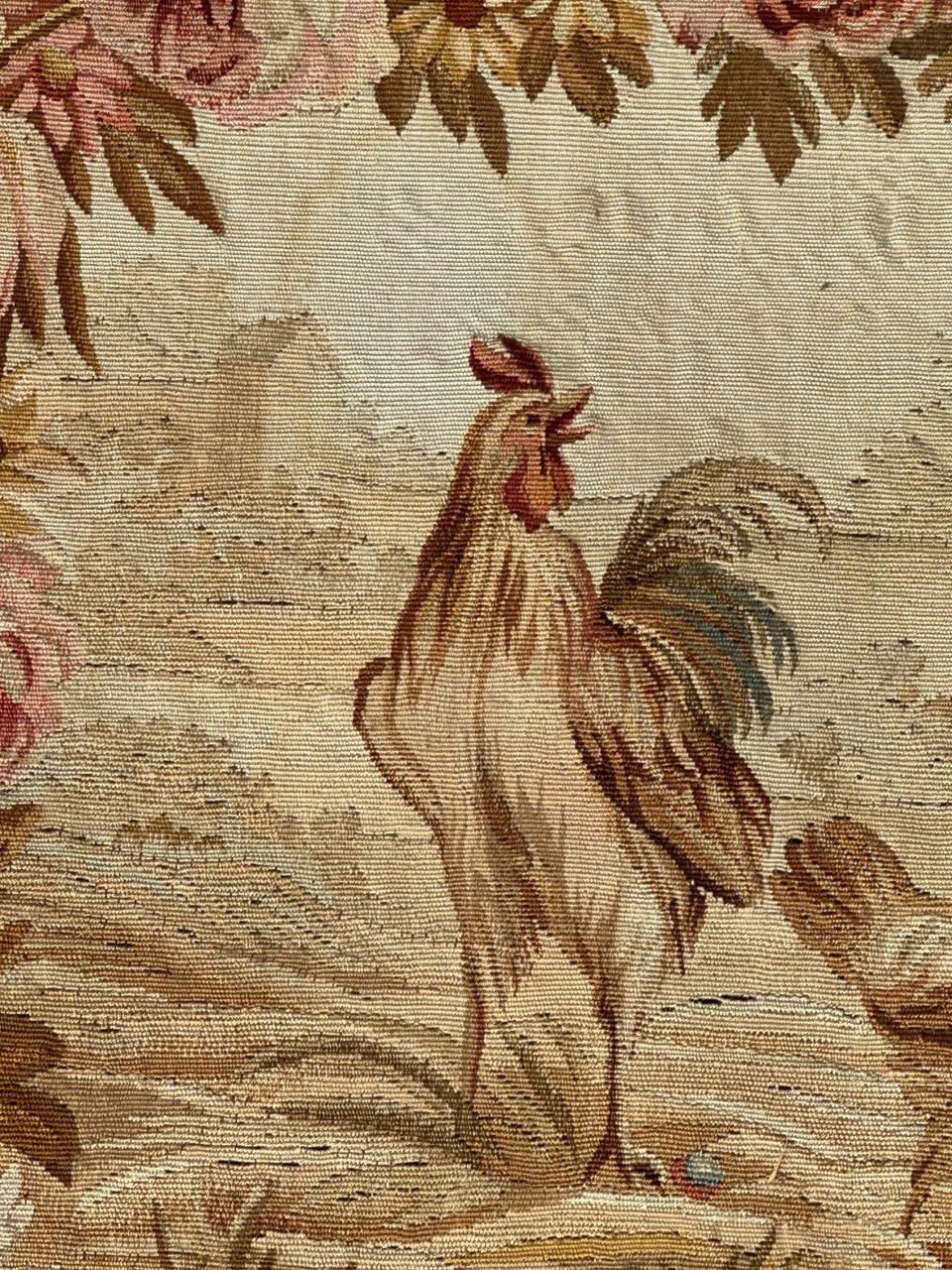Tessuto a mano Grazioso arazzo Aubusson francese d'epoca in vendita