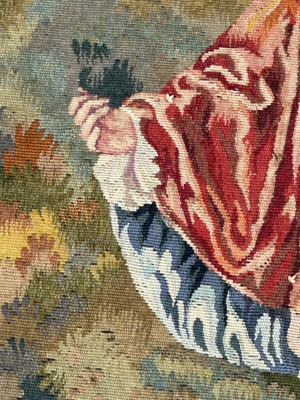 Ziemlich feiner antiker französischer Aubusson-Wandteppich (Frühes 20. Jahrhundert) im Angebot