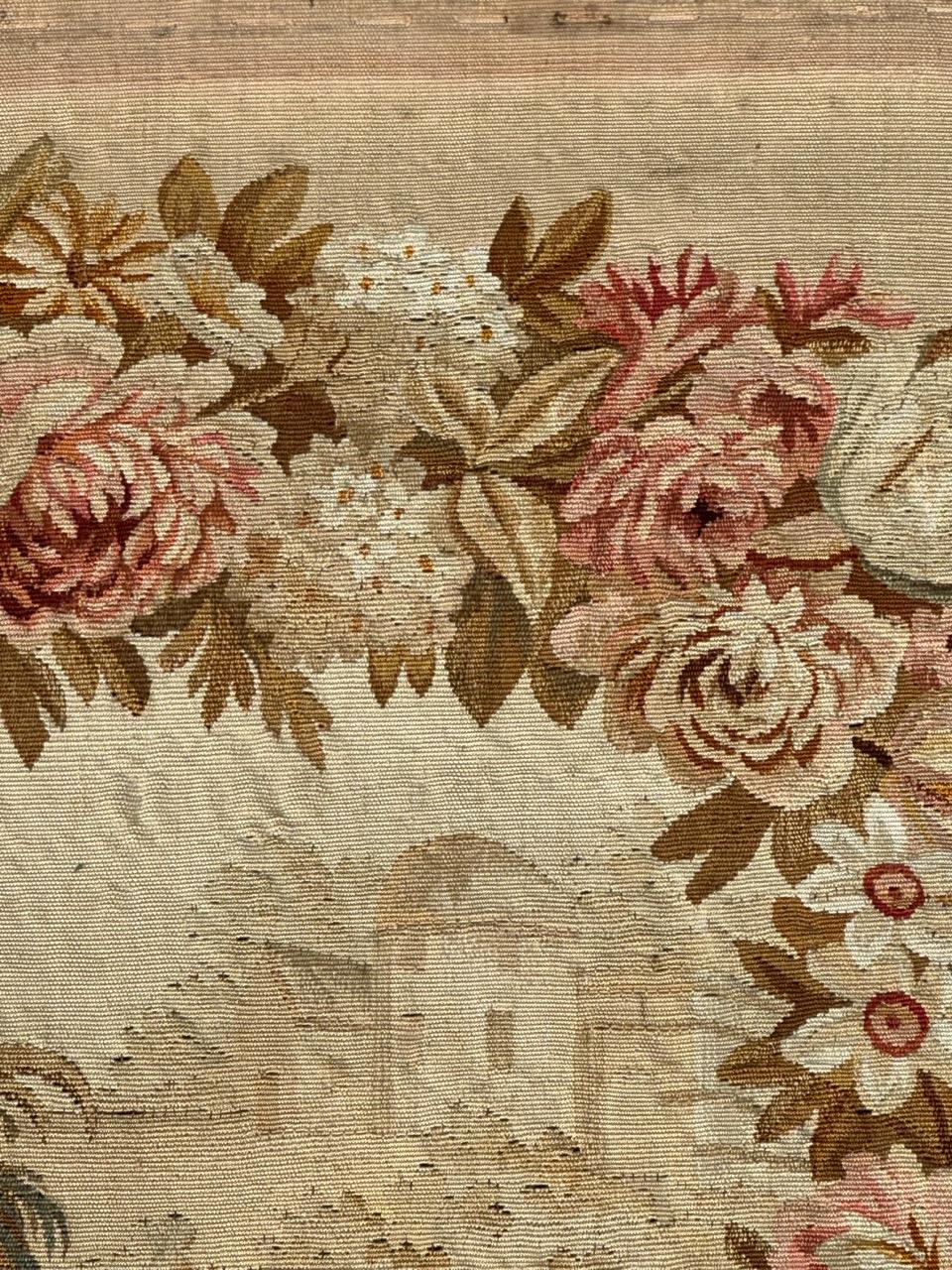 XIX secolo Grazioso arazzo Aubusson francese d'epoca in vendita