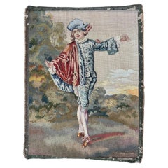 Ziemlich feiner antiker französischer Aubusson-Wandteppich