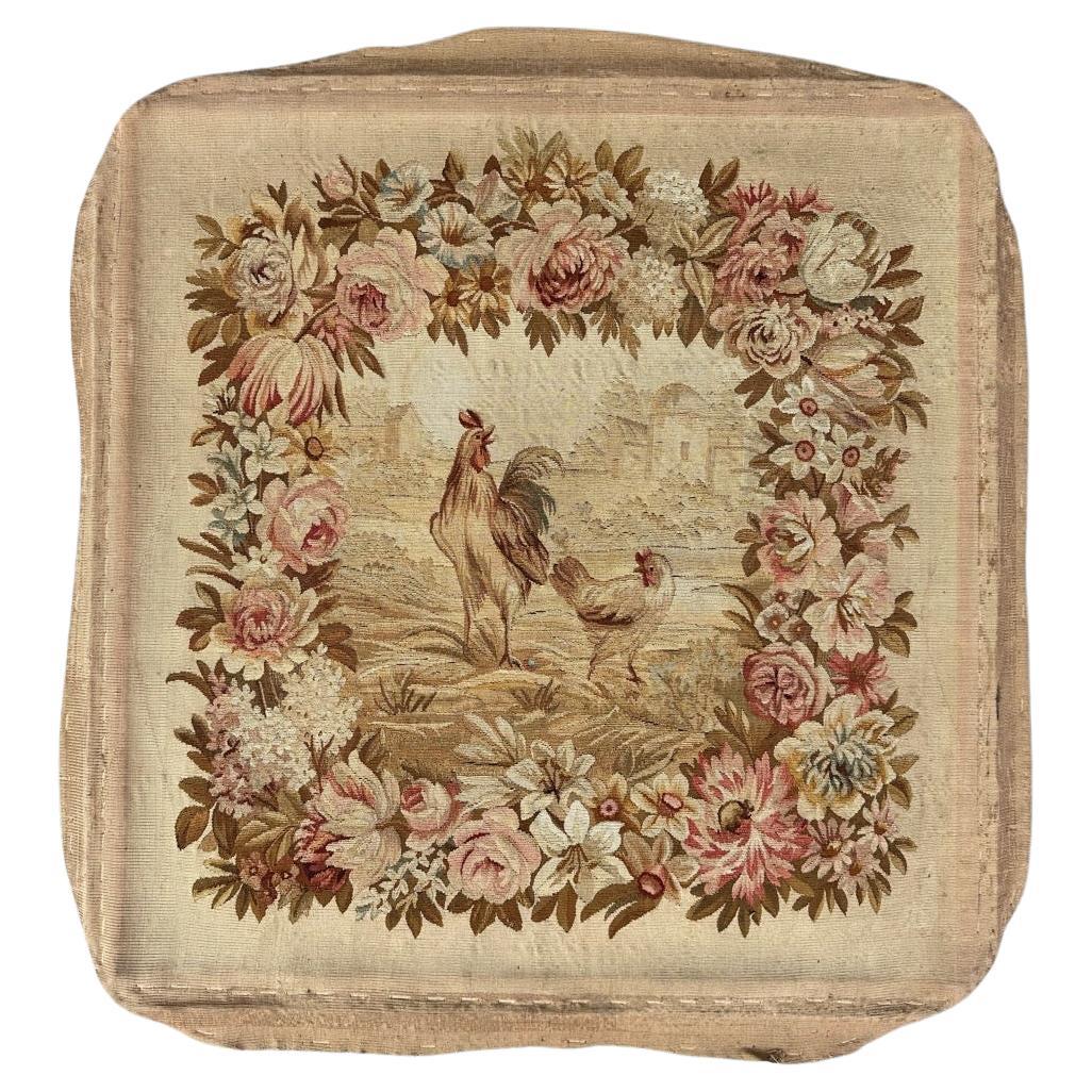 Pretty Fine Antique French Aubusson Tapestry