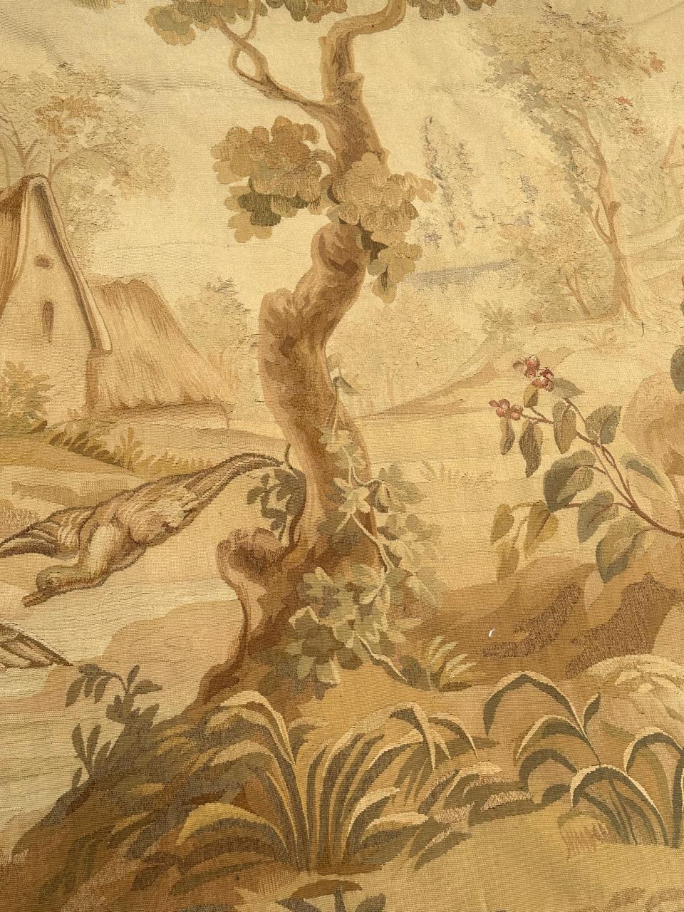 Tapiz de Aubusson antiguo francés bastante fino y grande en venta 5