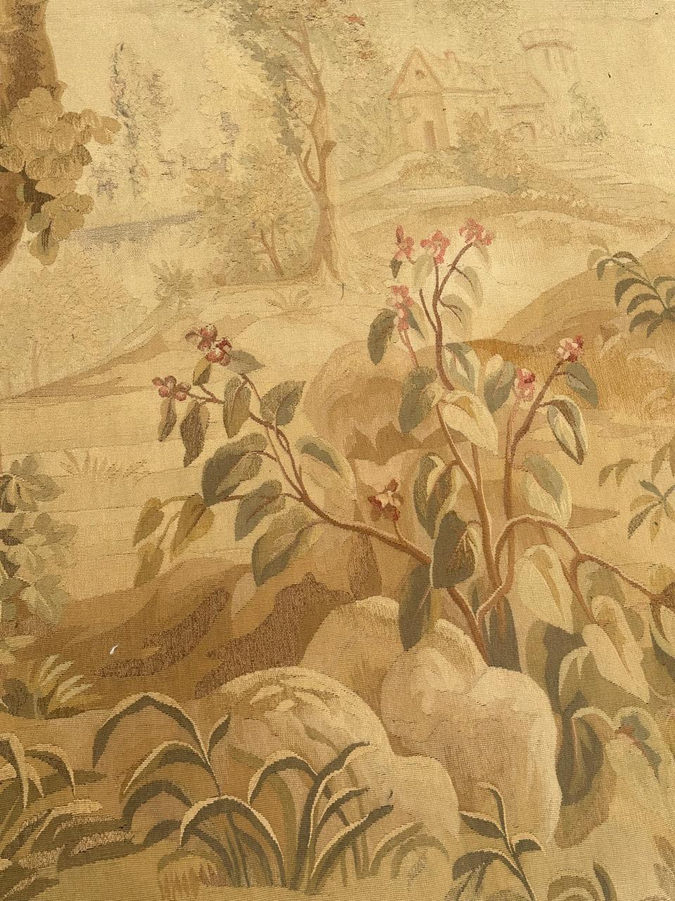 Tapiz de Aubusson antiguo francés bastante fino y grande en venta 7