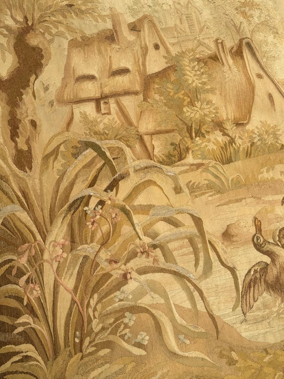 Tapiz de Aubusson antiguo francés bastante fino y grande en venta 9
