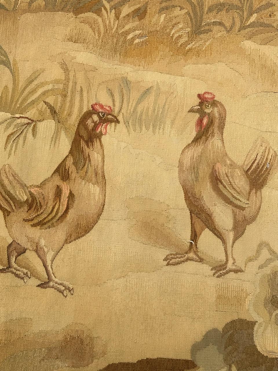 Tapiz de Aubusson antiguo francés bastante fino y grande en venta 1