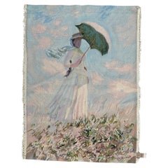 Grazioso arazzo Aubusson francese d'epoca "Claude Monet" di R Four