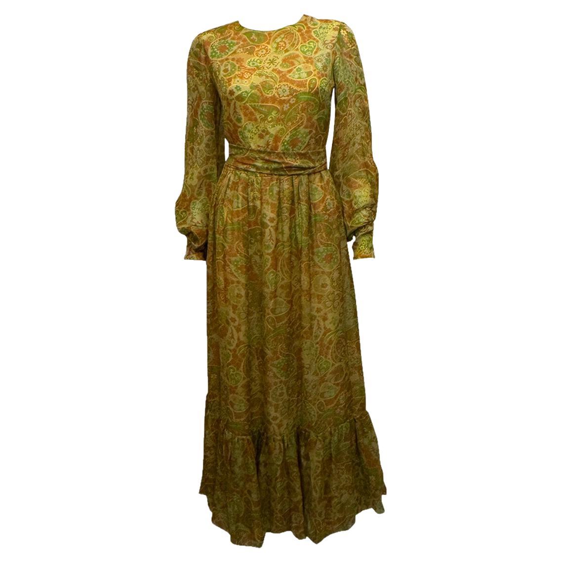 Pretty Floral Vintage Gown