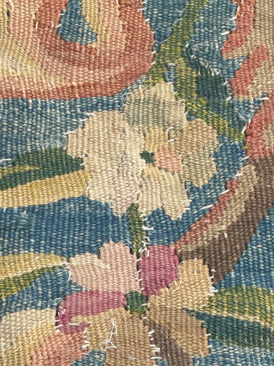 Pretty fragment of an very old Aubusson rug Tapestry For Sale 8