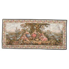 Vintage Bobyrug’s Pretty French « rendez-vous galant » Design Jaquar Tapestry