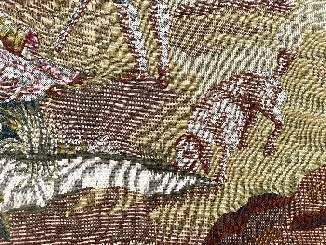 Schöner französischer Halluin-Jaquar-Wandteppich im Aubusson-Stil (20. Jahrhundert) im Angebot