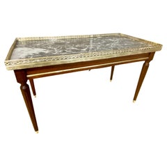 Pretty French Louis XVI Coffee Table with Drawer
