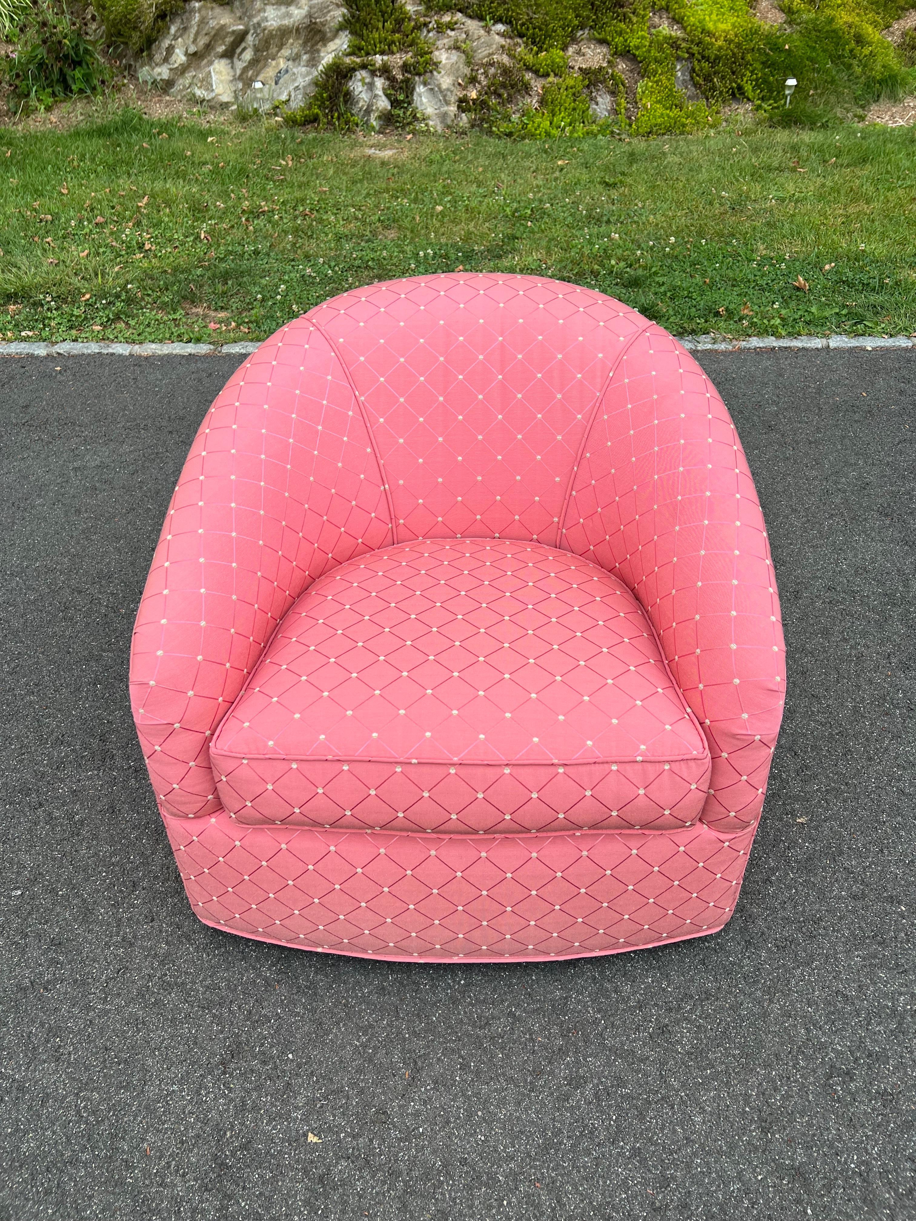 Drehstuhl in Rosa mit drehbarem Stuhl im Angebot 5