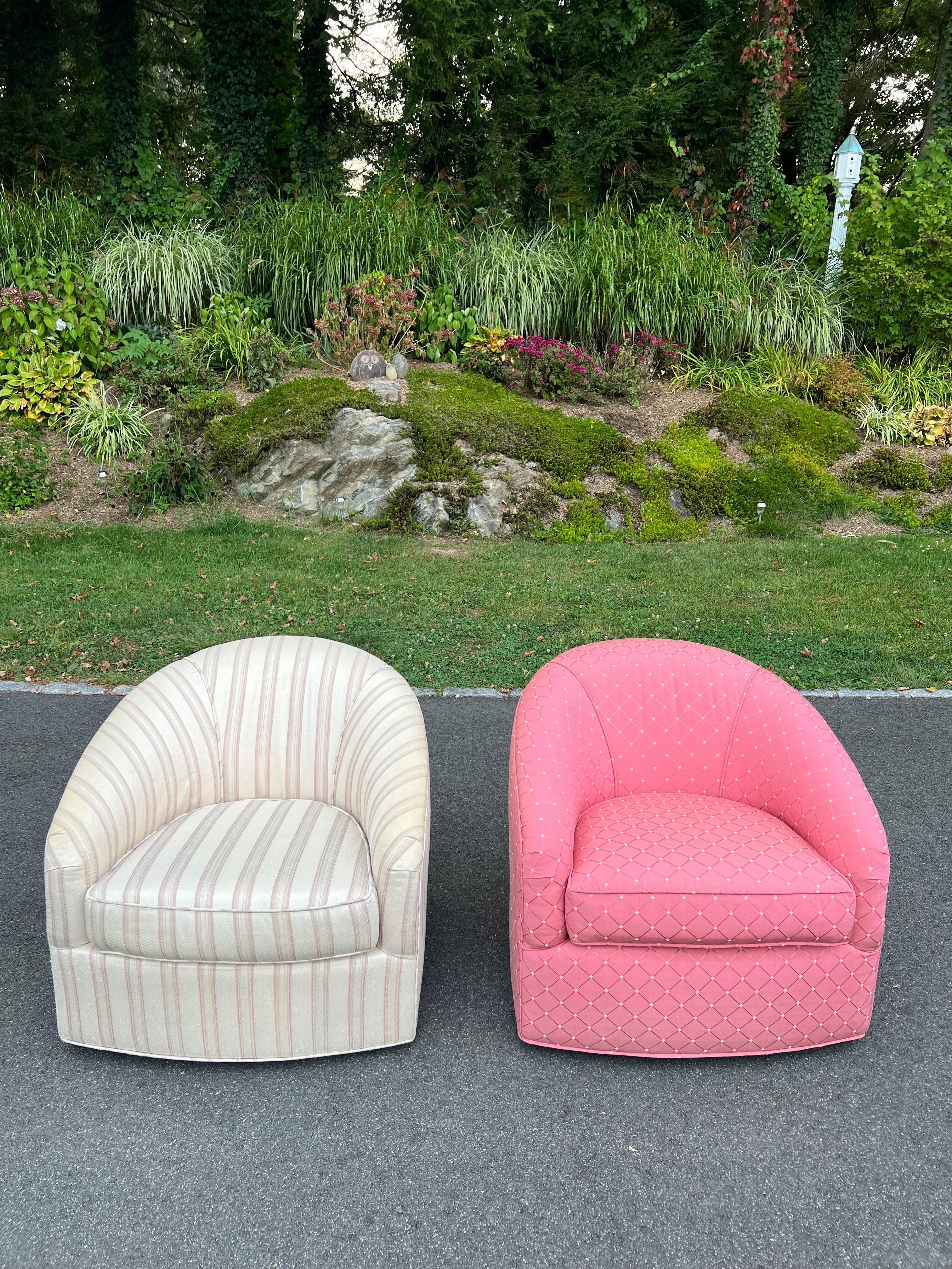 Drehstuhl in Rosa mit drehbarem Stuhl im Angebot 8