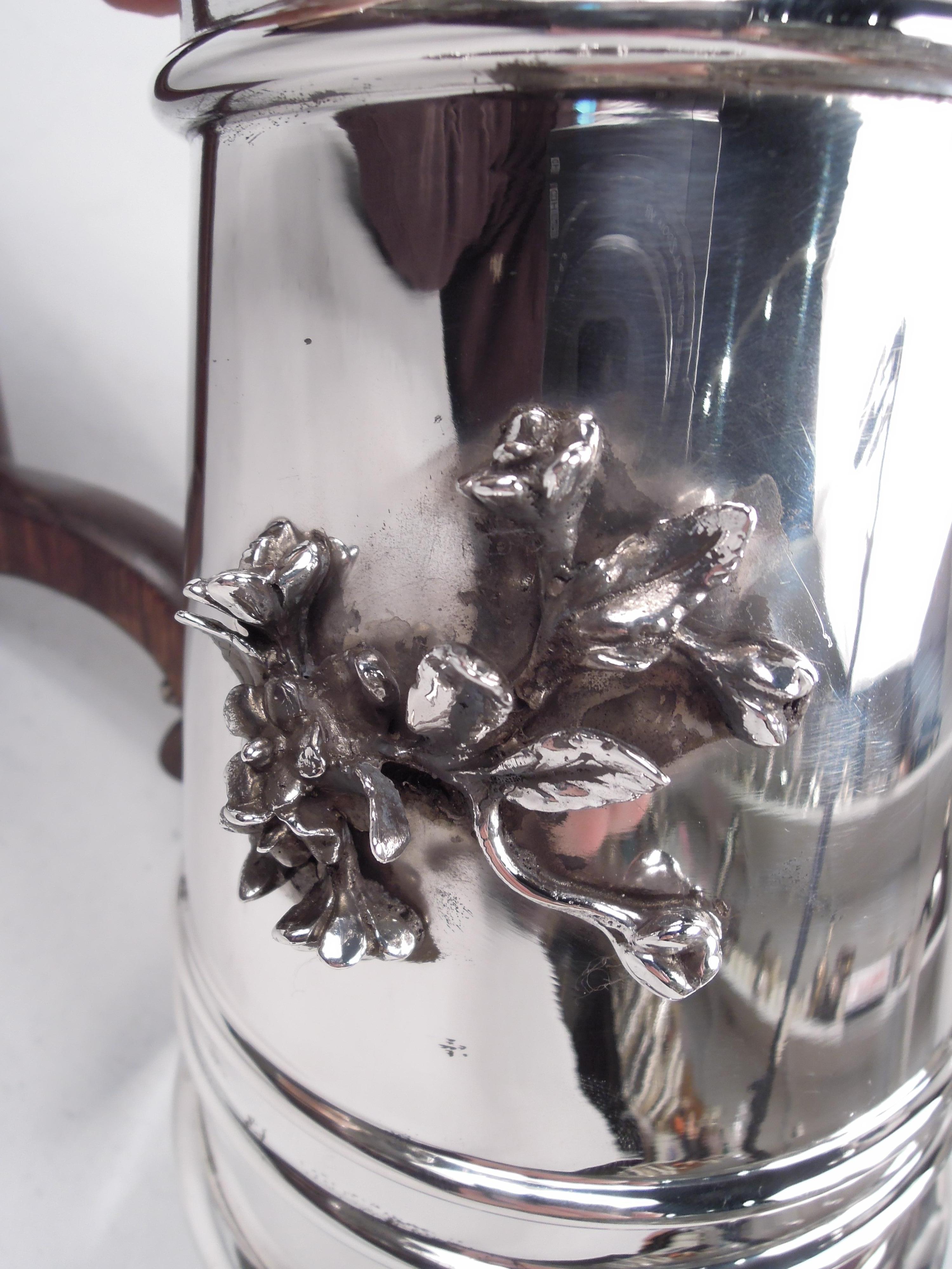 Pretty Italian Midcentury Modern Sterling Silver Watering Can For Sale 4