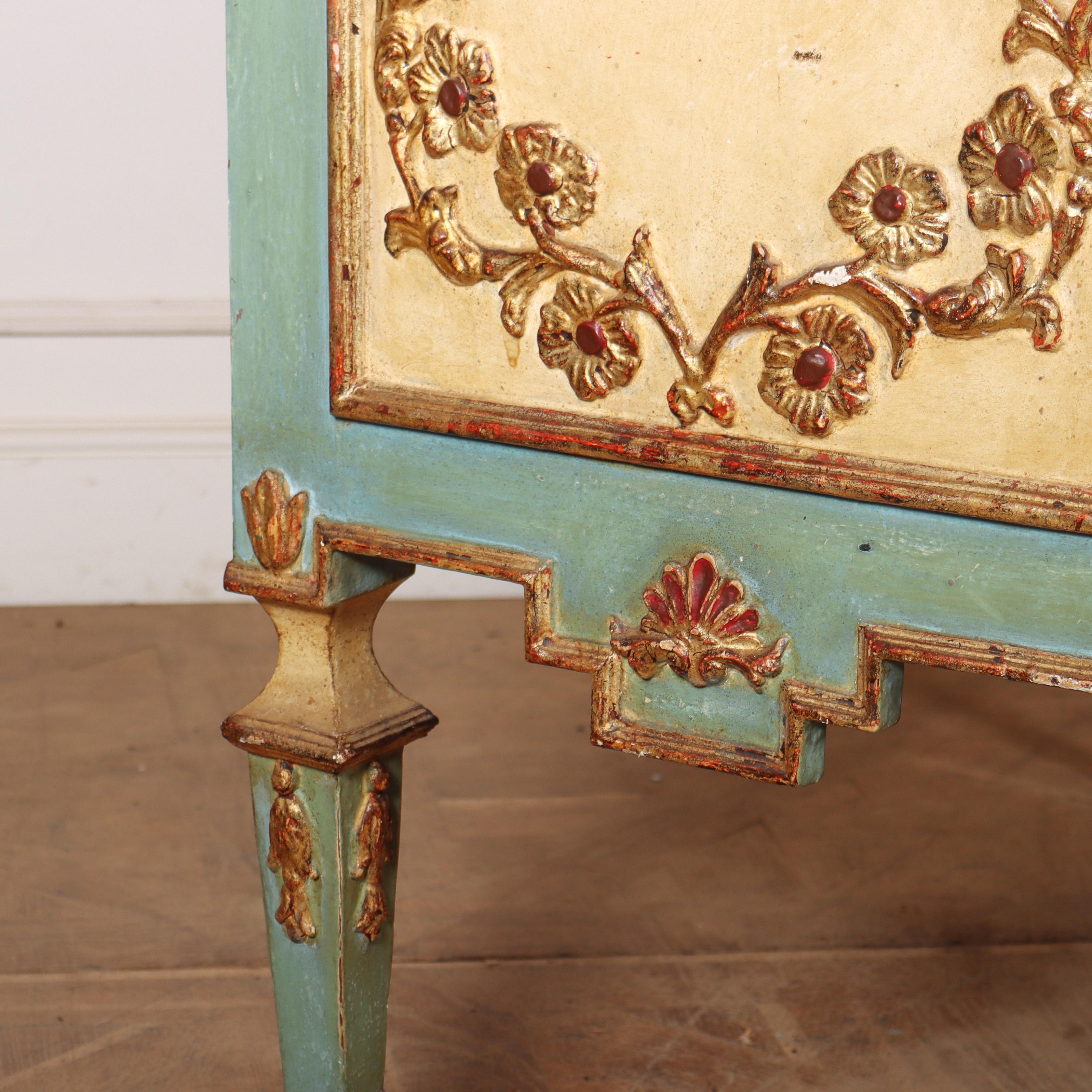 Pretty Italian Painted Commode For Sale 2