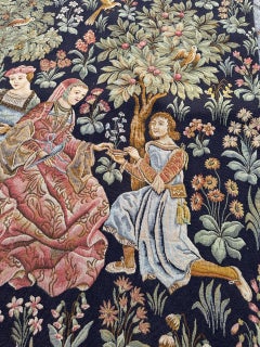 Bobyrug's Pretty Jaquar Tapestry Aubusson Museum Style Medieval Design