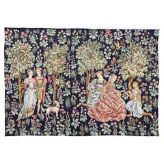 Bobyrug’s Pretty Jaquar Tapestry Aubusson Museum Style Medieval Design