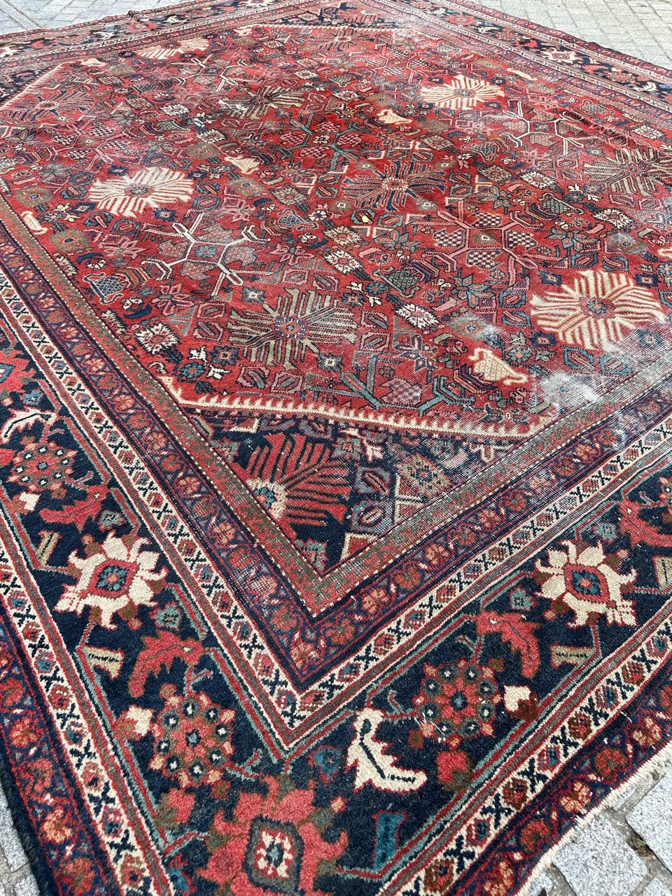 Bobyrug’s Pretty large antique mahal rug  For Sale 2