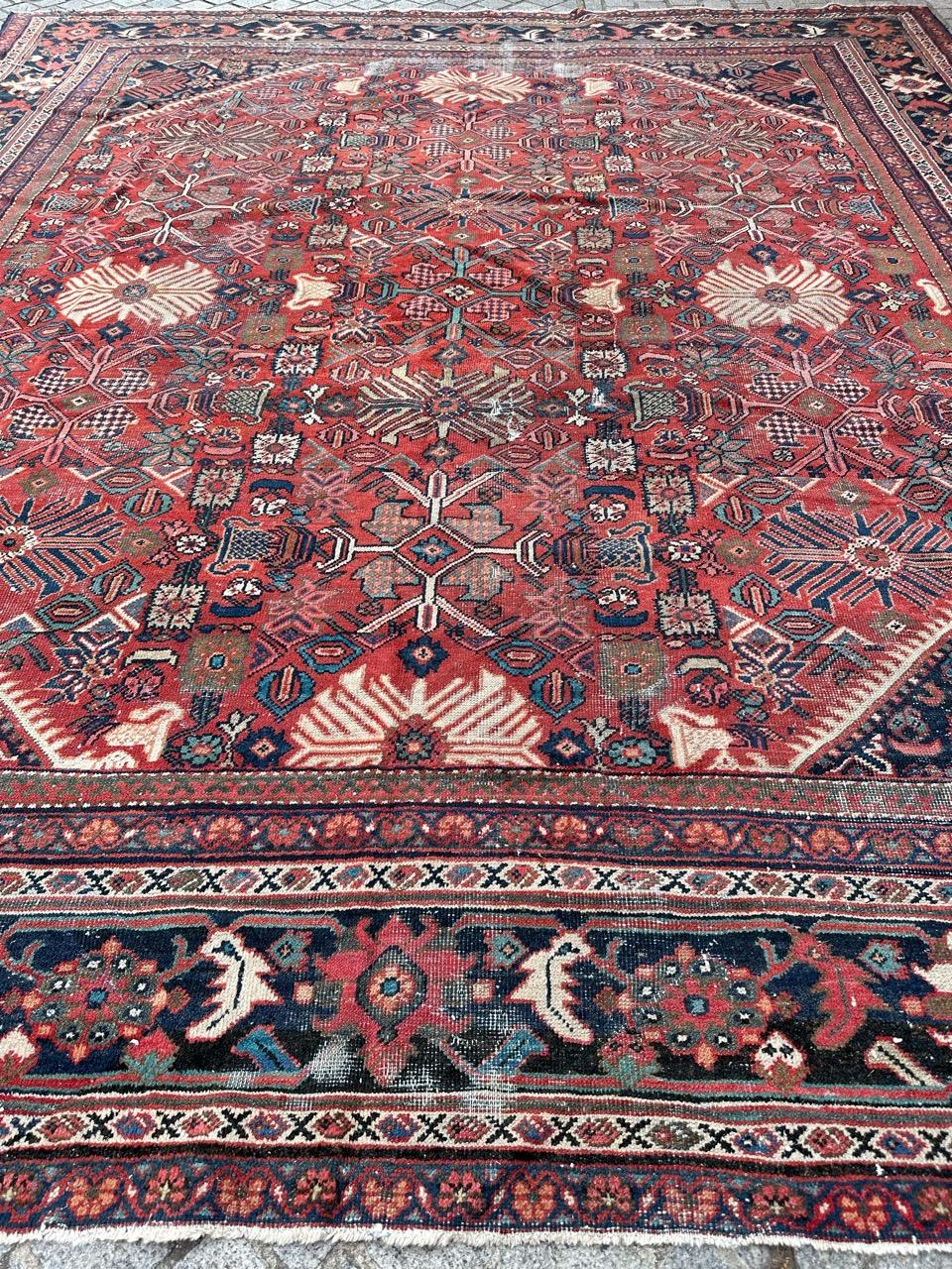 Bobyrug’s Pretty large antique mahal rug  For Sale 3