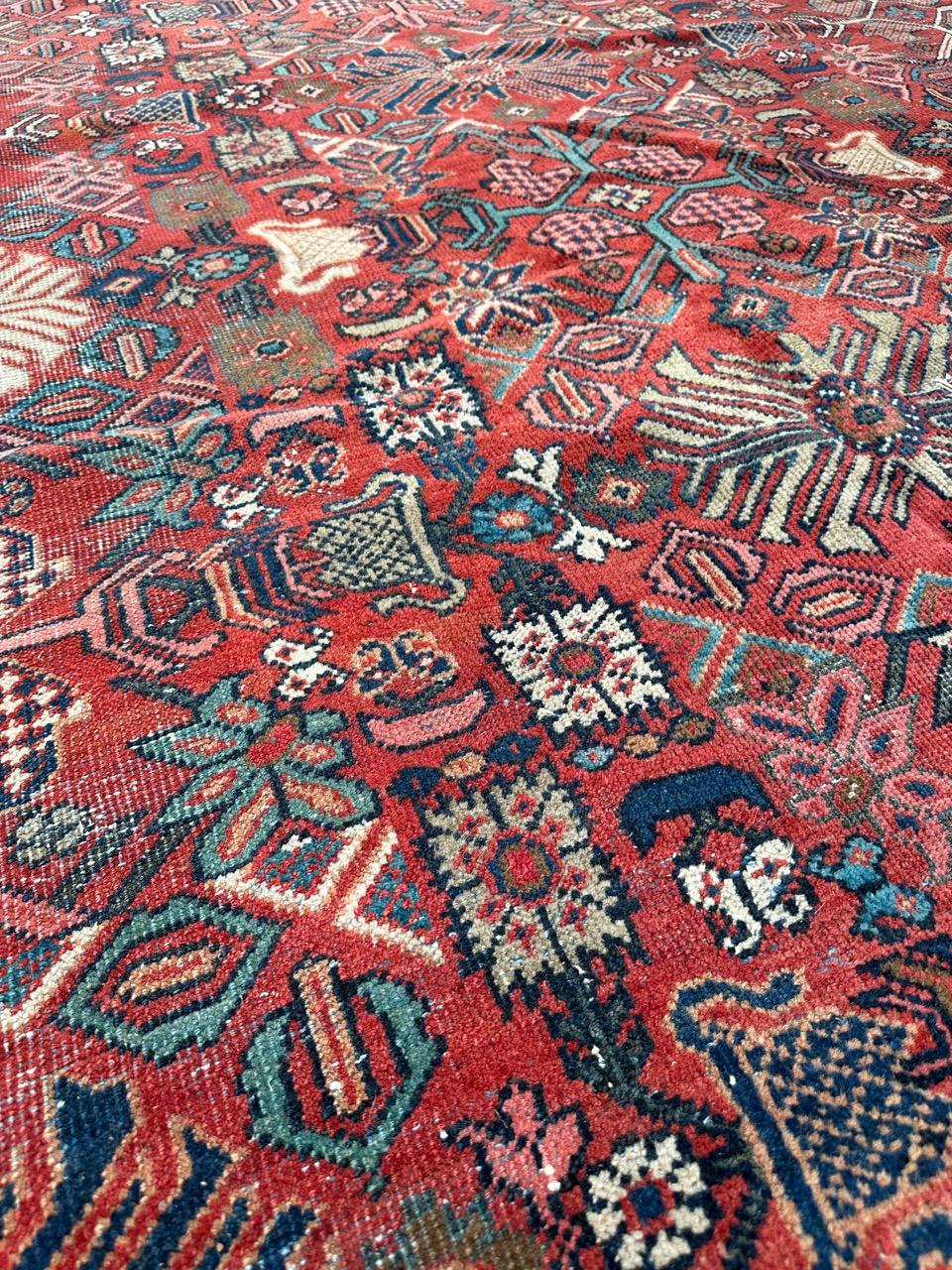 Bobyrug's Hübscher großer antiker Mahal-Teppich im Angebot 5