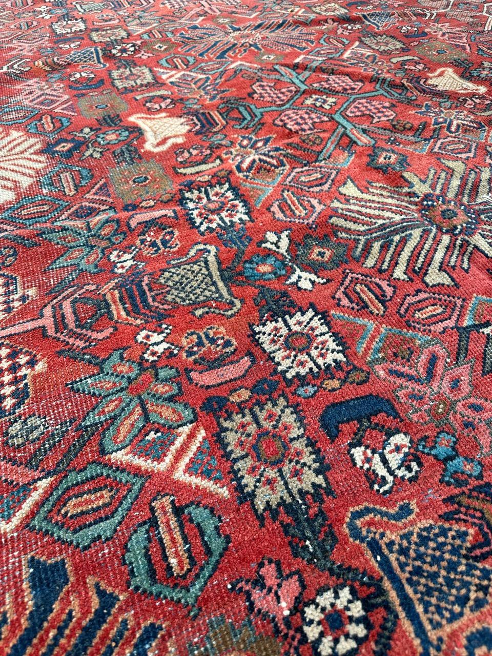 Bobyrug’s Pretty large antique mahal rug  For Sale 5