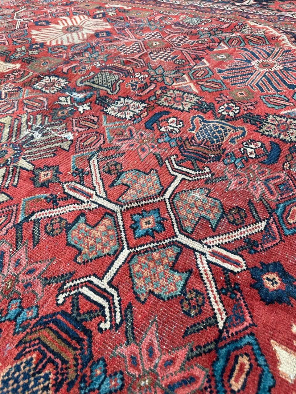 Bobyrug’s Pretty large antique mahal rug  For Sale 9