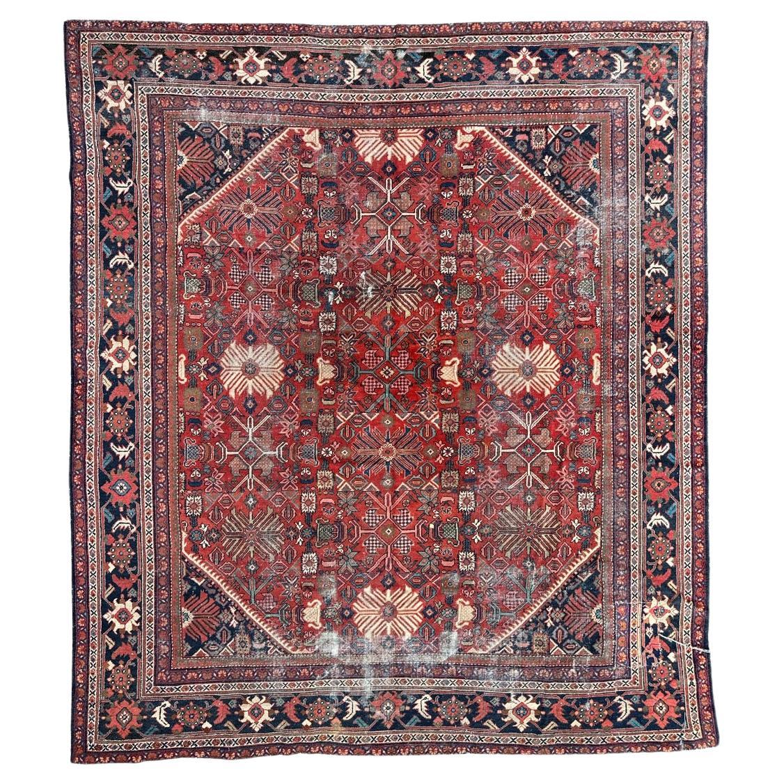 Bobyrug's Hübscher großer antiker Mahal-Teppich