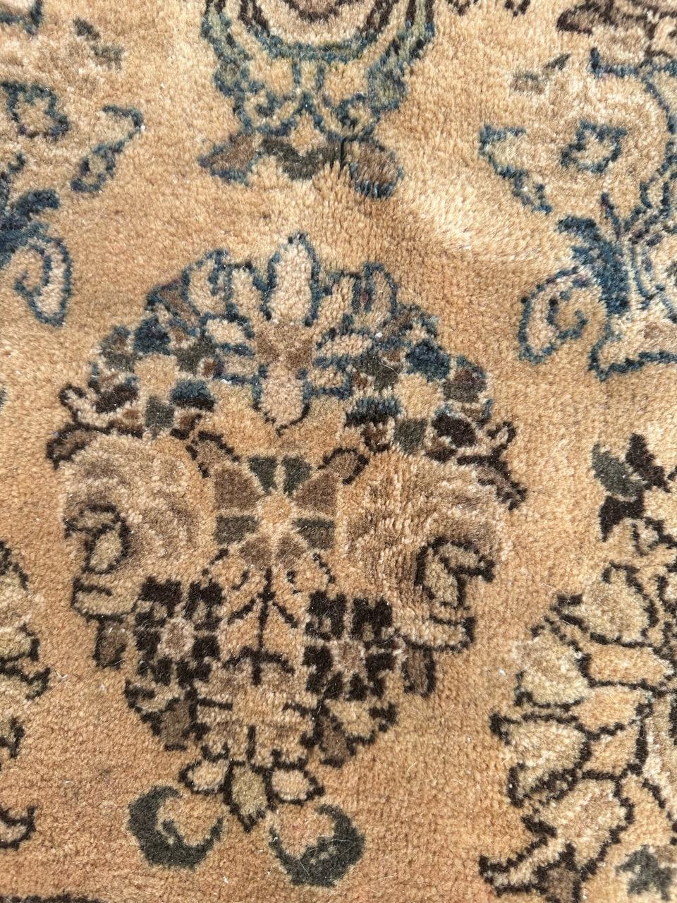 Bobyrug’s Pretty large antique yazd rug  For Sale 7