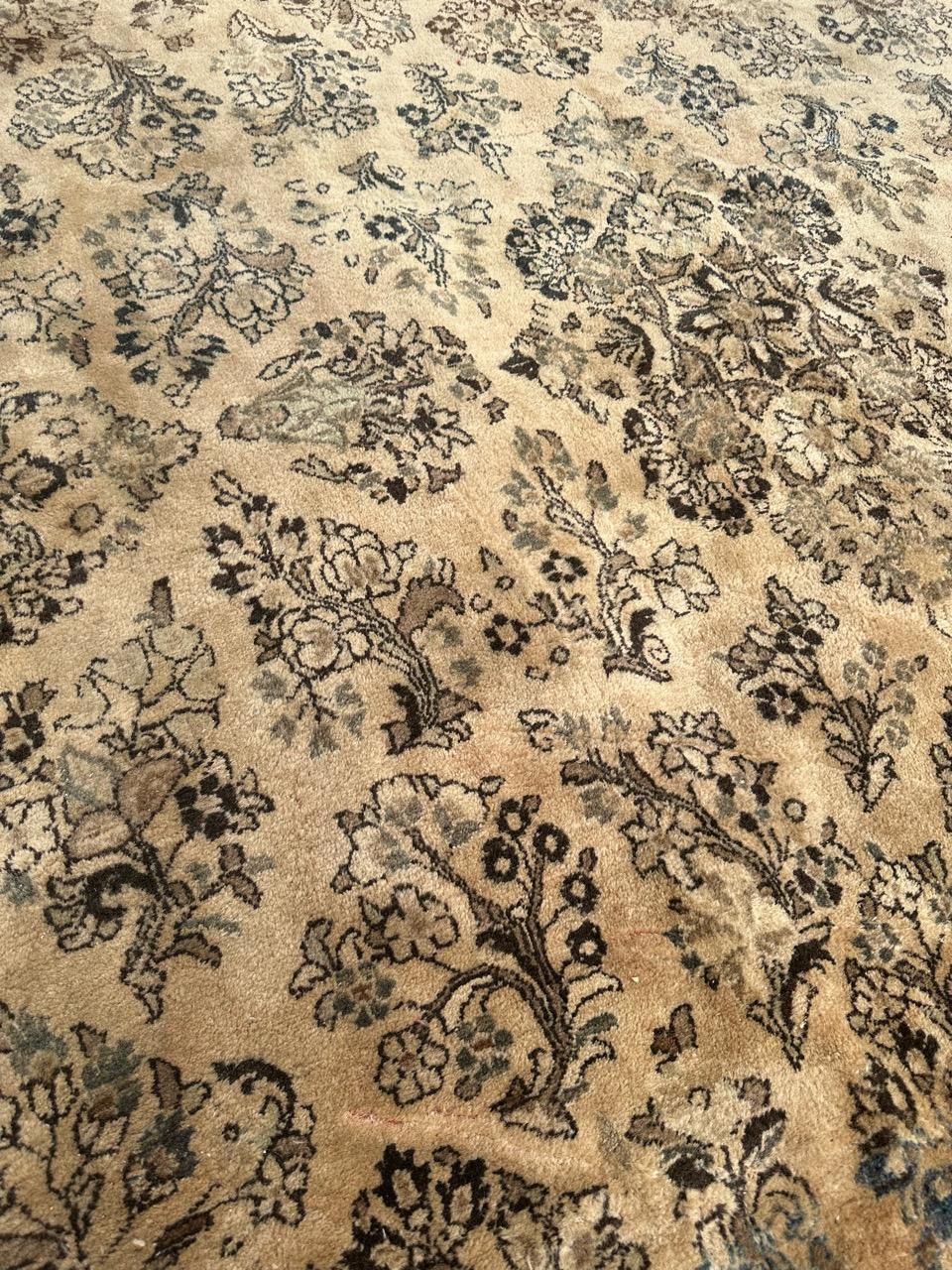 Bobyrug’s Pretty large antique yazd rug  For Sale 11