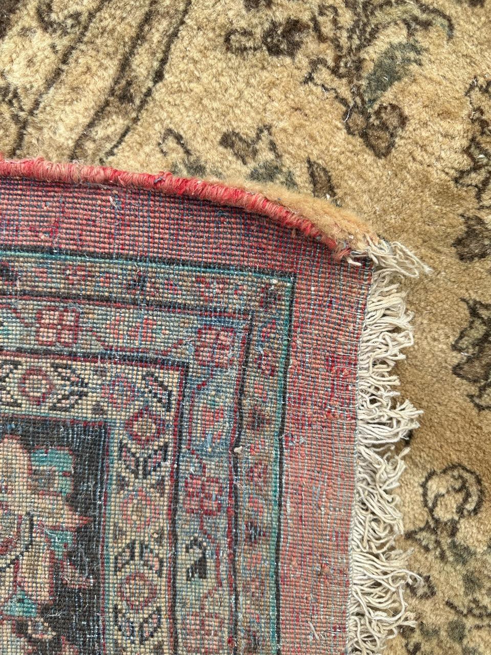 Bobyrug’s Pretty large antique yazd rug  For Sale 12