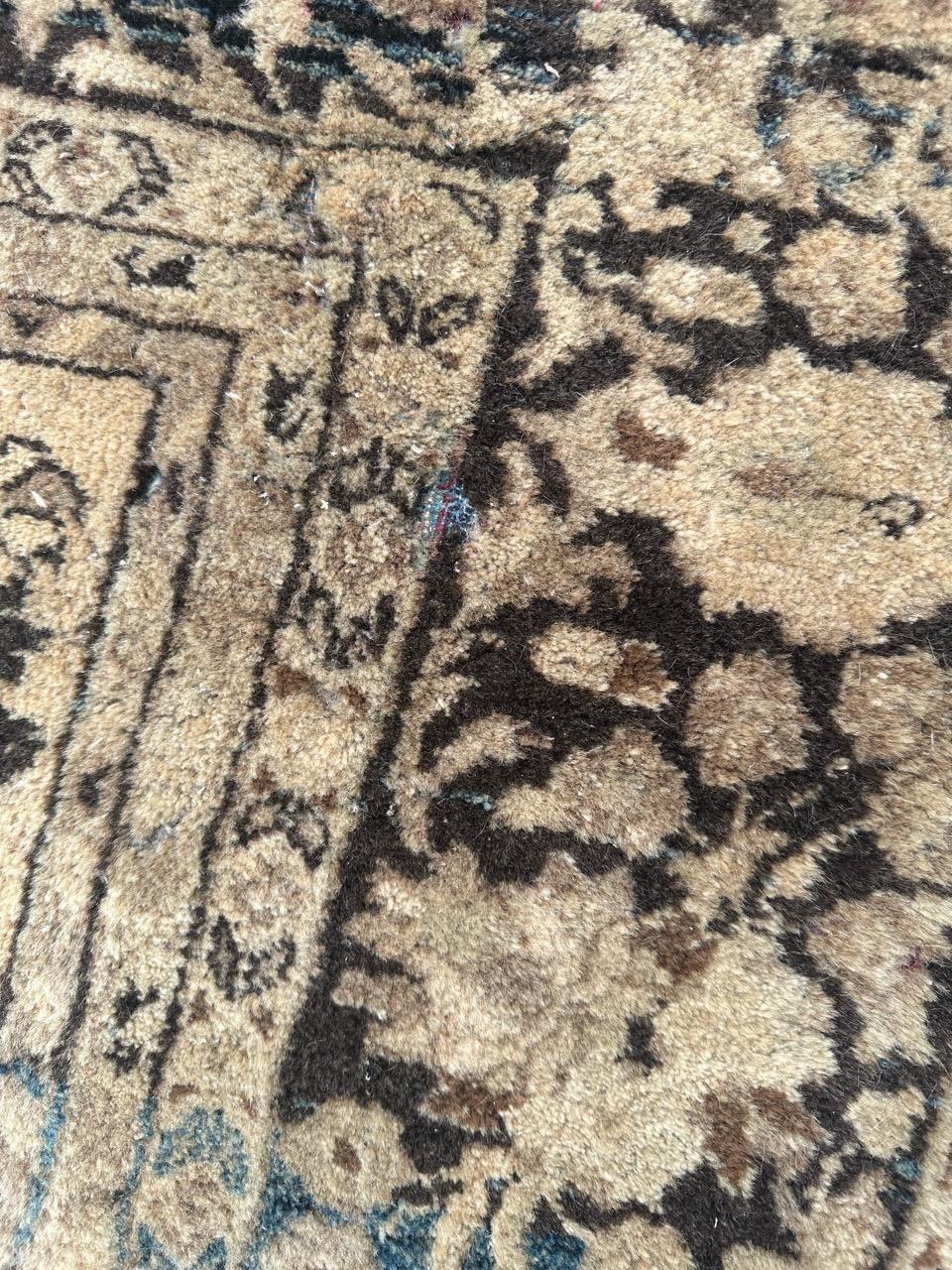 Bobyrug’s Pretty large antique yazd rug  For Sale 1
