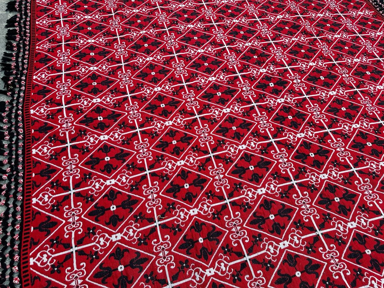 Schöner großer quadratischer doppelseitiger Jacquard-Teppich oder Deckel im Angebot 2