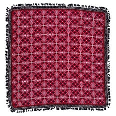 Pretty large square Jacquard double face rug or cover
