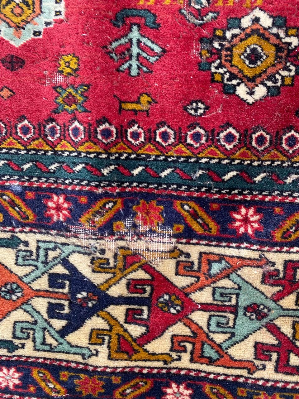 Azerbaijani Bobyrug’s Pretty Large Vintage Caucasian Azerbaïdjan Rug For Sale