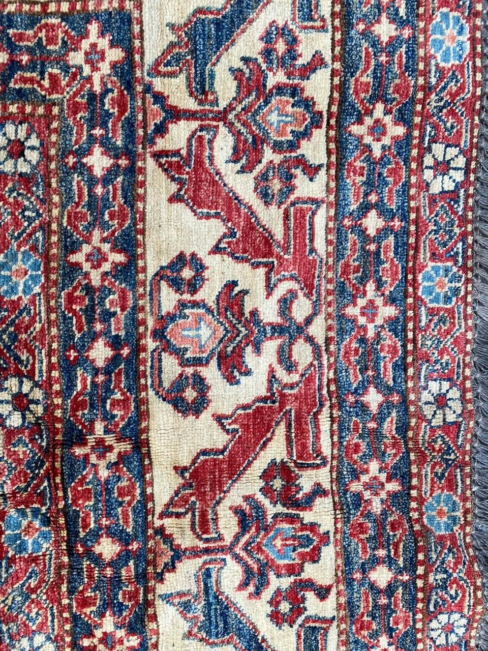 Bobyrug’s Pretty Large Vintage Chobi Afghan Rug For Sale 7