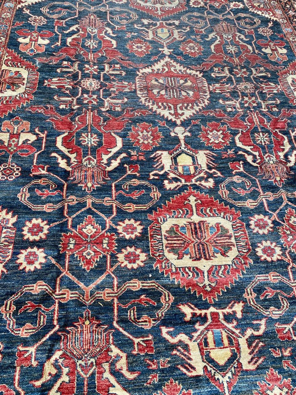 Hand-Knotted Bobyrug’s Pretty Large Vintage Chobi Afghan Rug For Sale