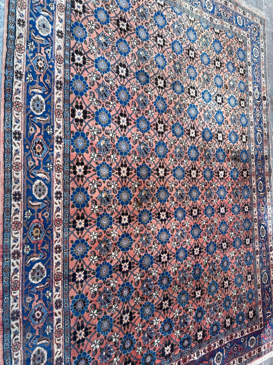 Hübscher großer feiner Vintage-Varamin-Teppich im Angebot 3