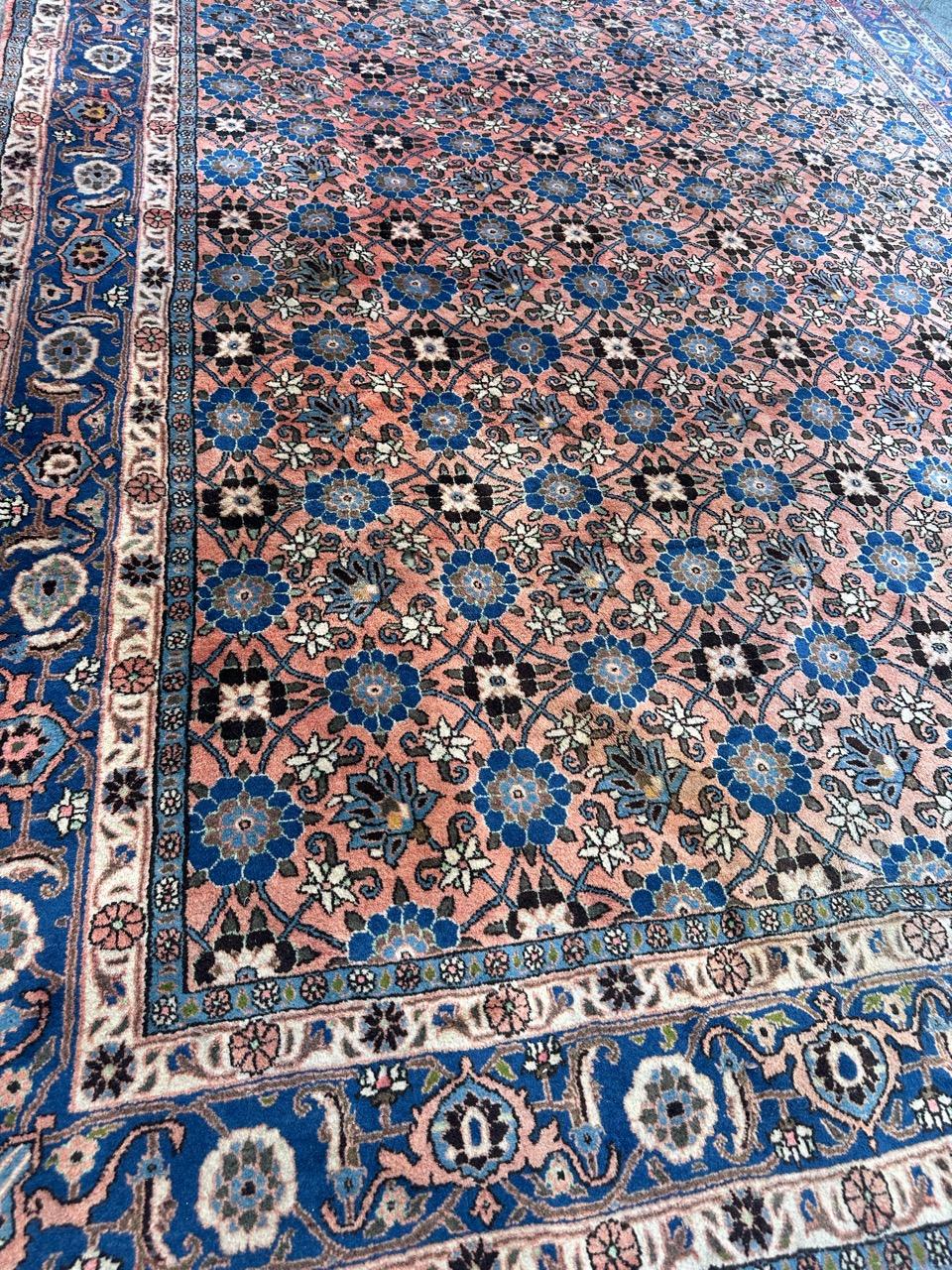 Hübscher großer feiner Vintage-Varamin-Teppich im Angebot 4