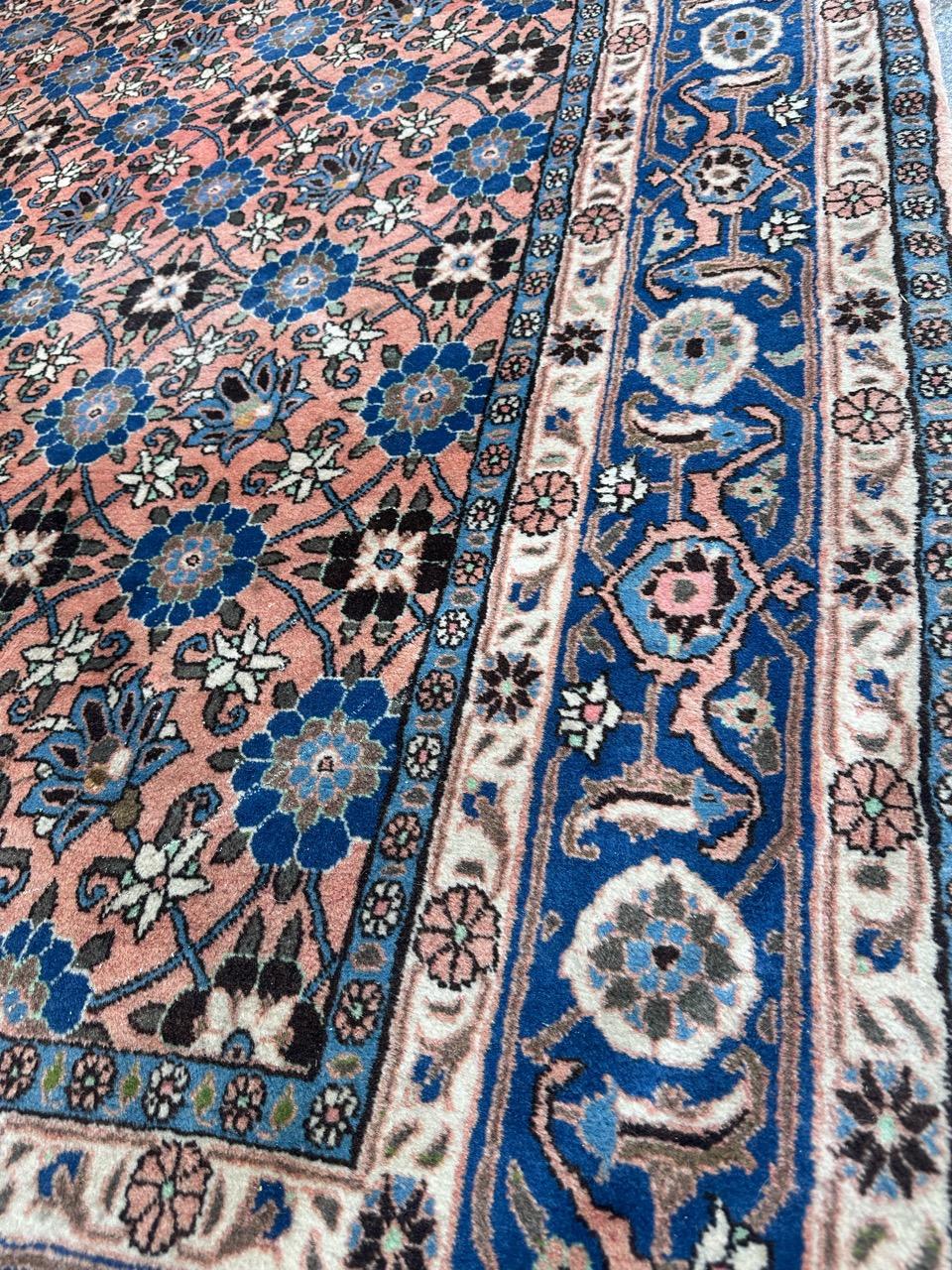 Hübscher großer feiner Vintage-Varamin-Teppich im Angebot 10