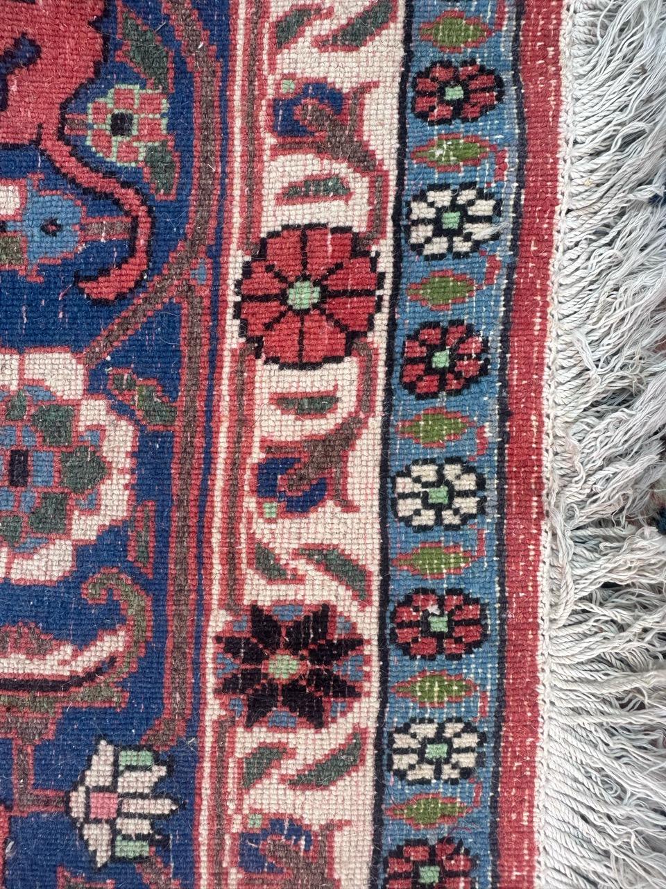 Hübscher großer feiner Vintage-Varamin-Teppich im Angebot 12