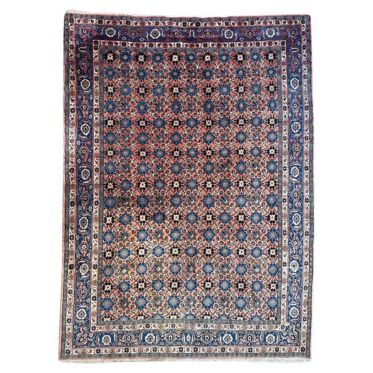 Hübscher großer feiner Vintage-Varamin-Teppich im Angebot