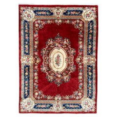 Bobyrug’s Pretty large Vintage savonnerie style Chinese rug 