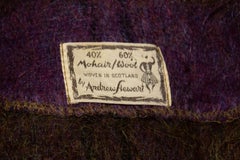 Pretty Lilac and Green Mohair Cape