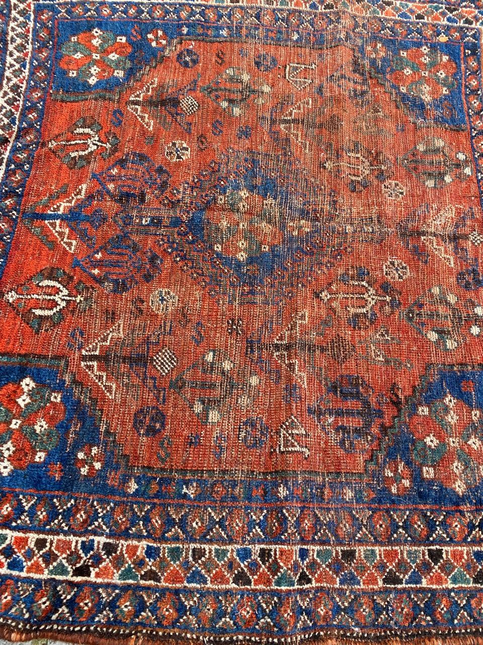 Pretty Little Antique Shiraz Rug 3