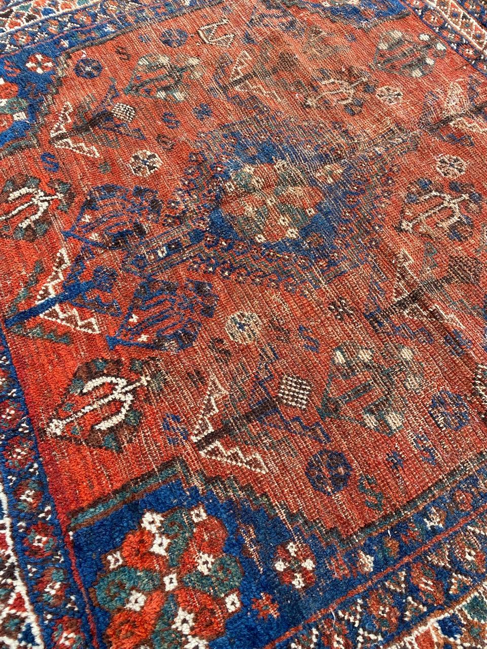 Pretty Little Antique Shiraz Rug 5