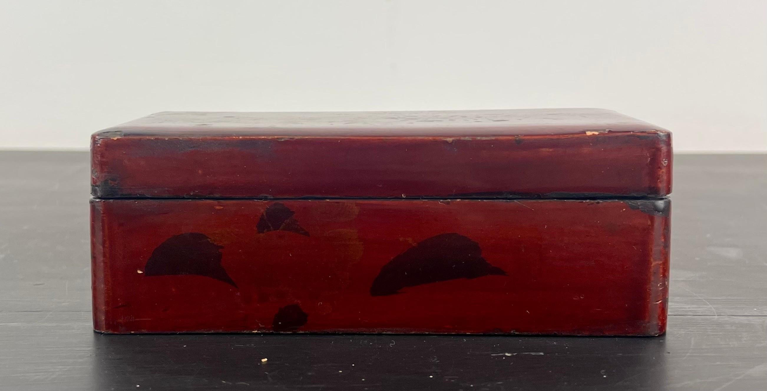 Small Japanese lacquered advertising box for Wiggishoff Paris, late 19th century 5