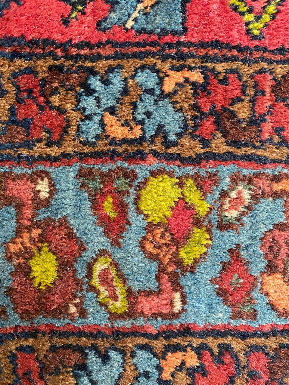 Bobyrug’s Pretty Little Mid Century Fine Mahal Rug For Sale 2