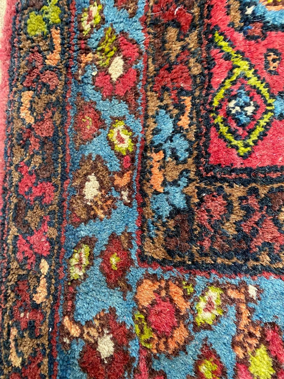 Bobyrug’s Pretty Little Mid Century Fine Mahal Rug For Sale 5