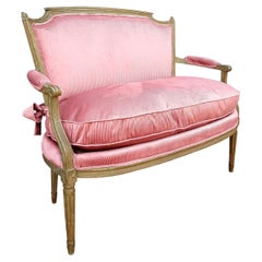Pretty Little Pink sofas bench from the Louis XVI Period french antiquity