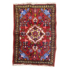 Bobyrug’s Pretty little Vintage Hamadan rug 